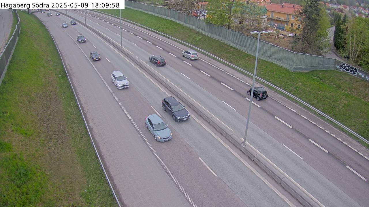 Trafikkamera - Södertäljevägen E4/E20, Hagaberg södra
