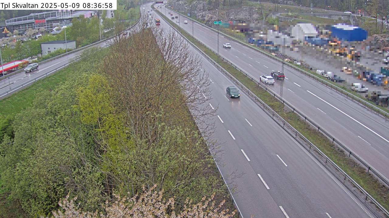 Trafikkamera - Värmdöleden, Trafikplats Skvaltan