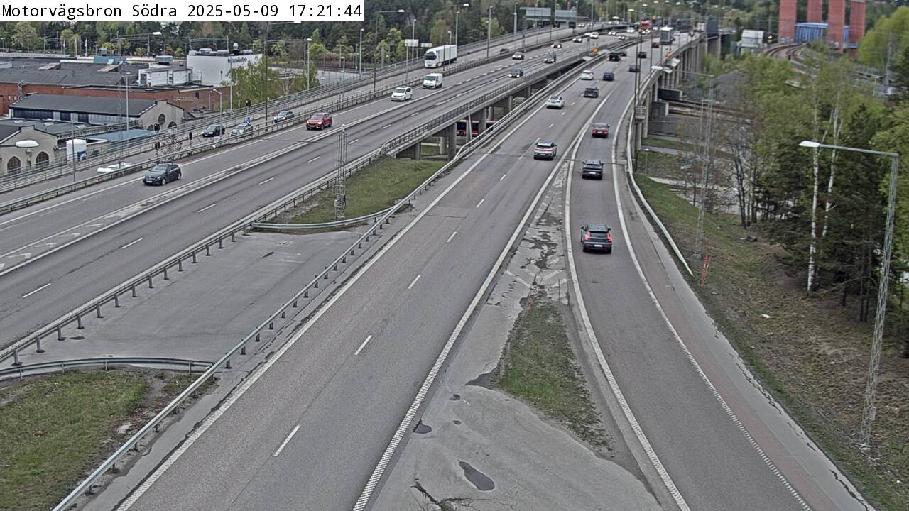 Trafikkamera - Södertäljevägen E4/E20, Motorvägsbron södra  