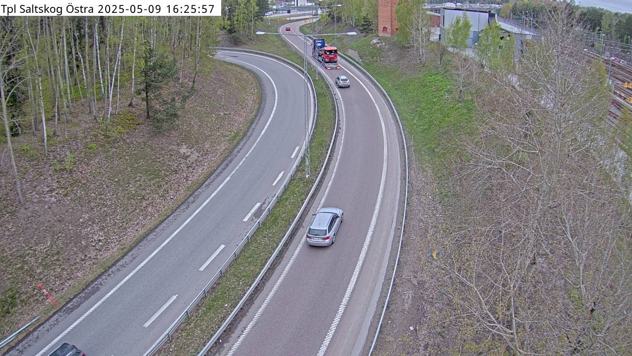 Trafikkamera - E20 Strängnäsvägen/Trafikplats Saltskog östra