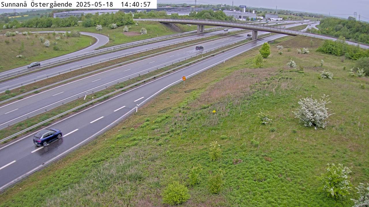 Trafikkamera - Trafikplats Sunnanå, österut