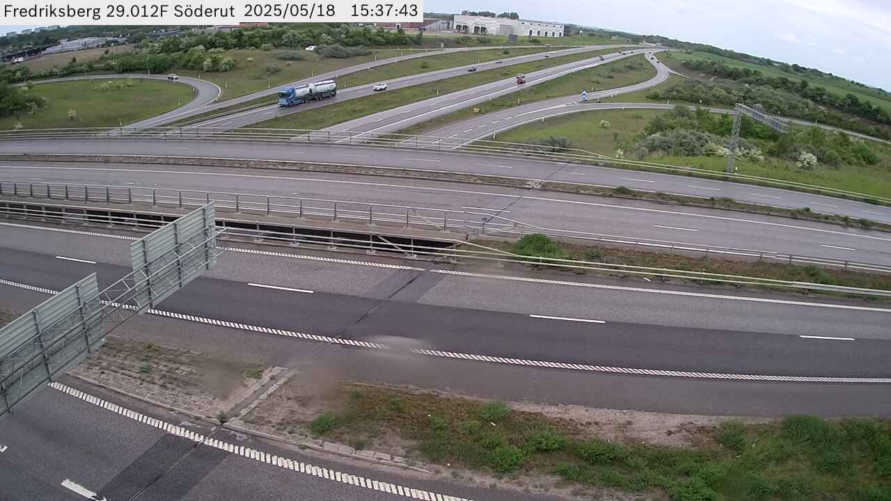 Trafikkamera - Trafikplats Fredriksberg, söderut