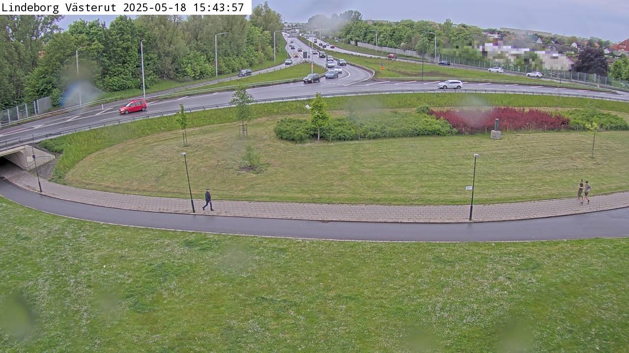 Trafikkamera - Trafikplats Lindeborg, söderut