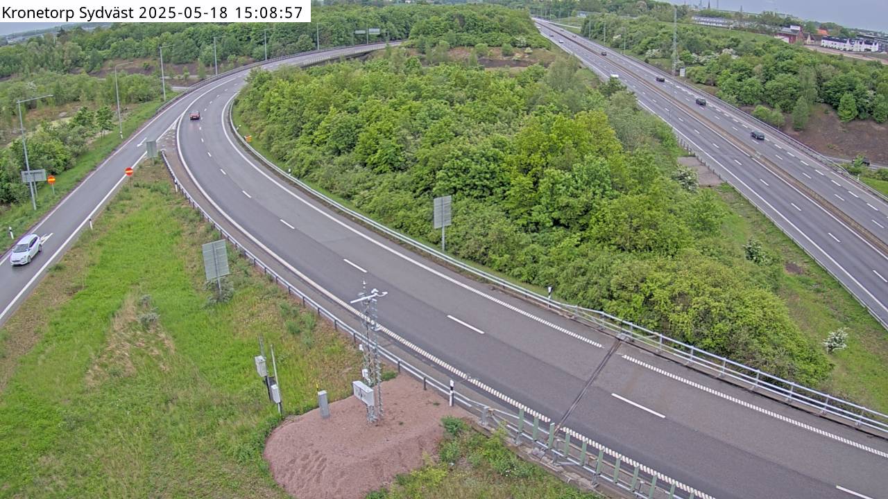 Trafikkamera - Trafikplats Kronetorp, norrut