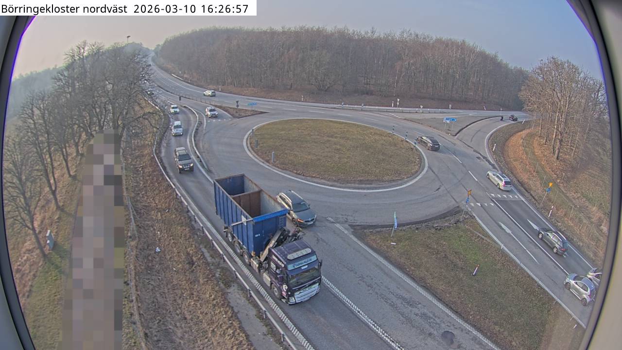 Vägkamera Börringekloster nordväst – Svedala kommun, Skåne län