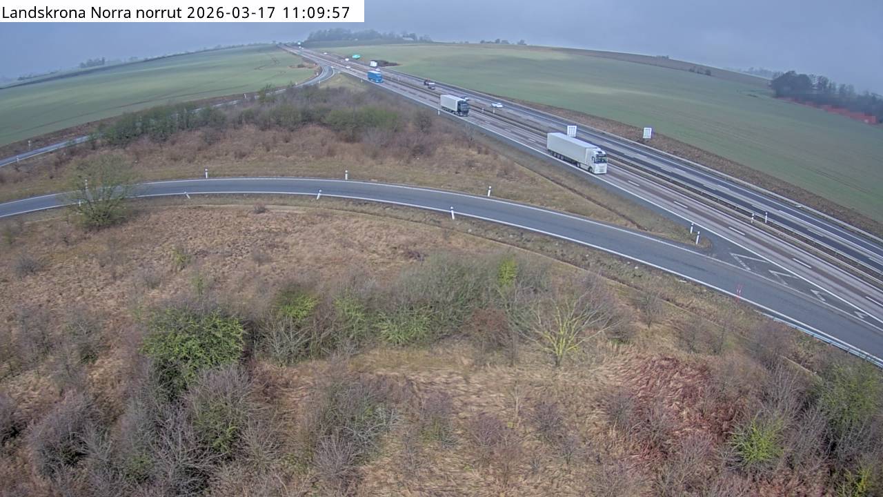 Vägkamera Landskrona Norra nordväst – Landskrona kommun, Skåne län