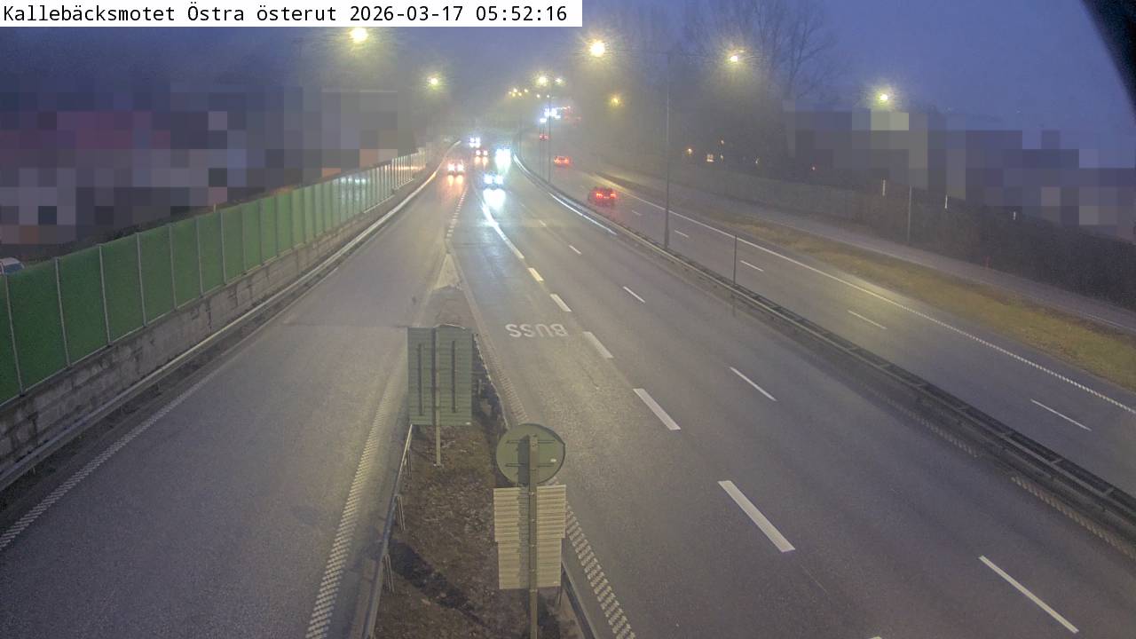 Vägkamera Kallebäcksmotet Östra Österut – Örgryte-Härlanda, Göteborgs Stad, Västra Götalands län