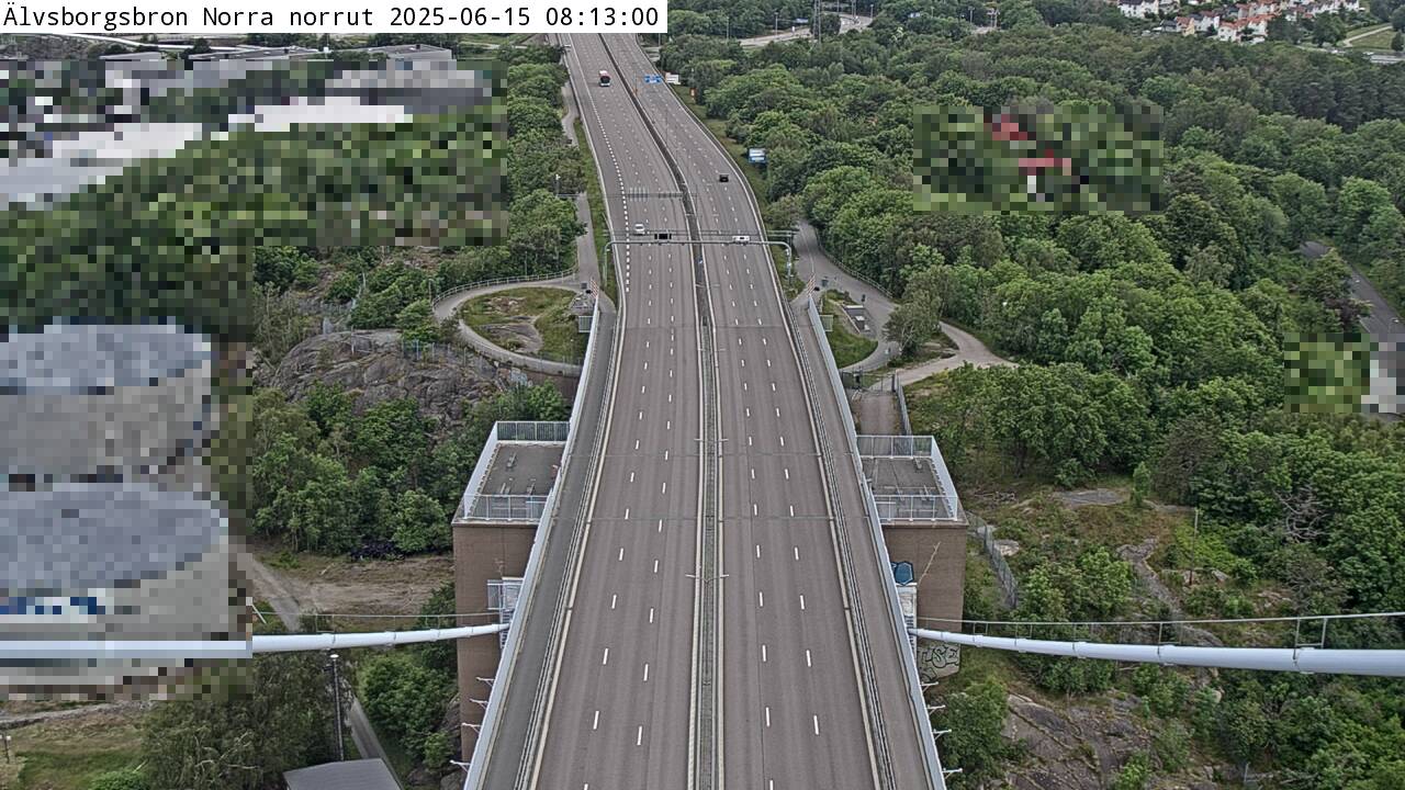 Trafikkamera - Älvsborgsbron Norra norrut