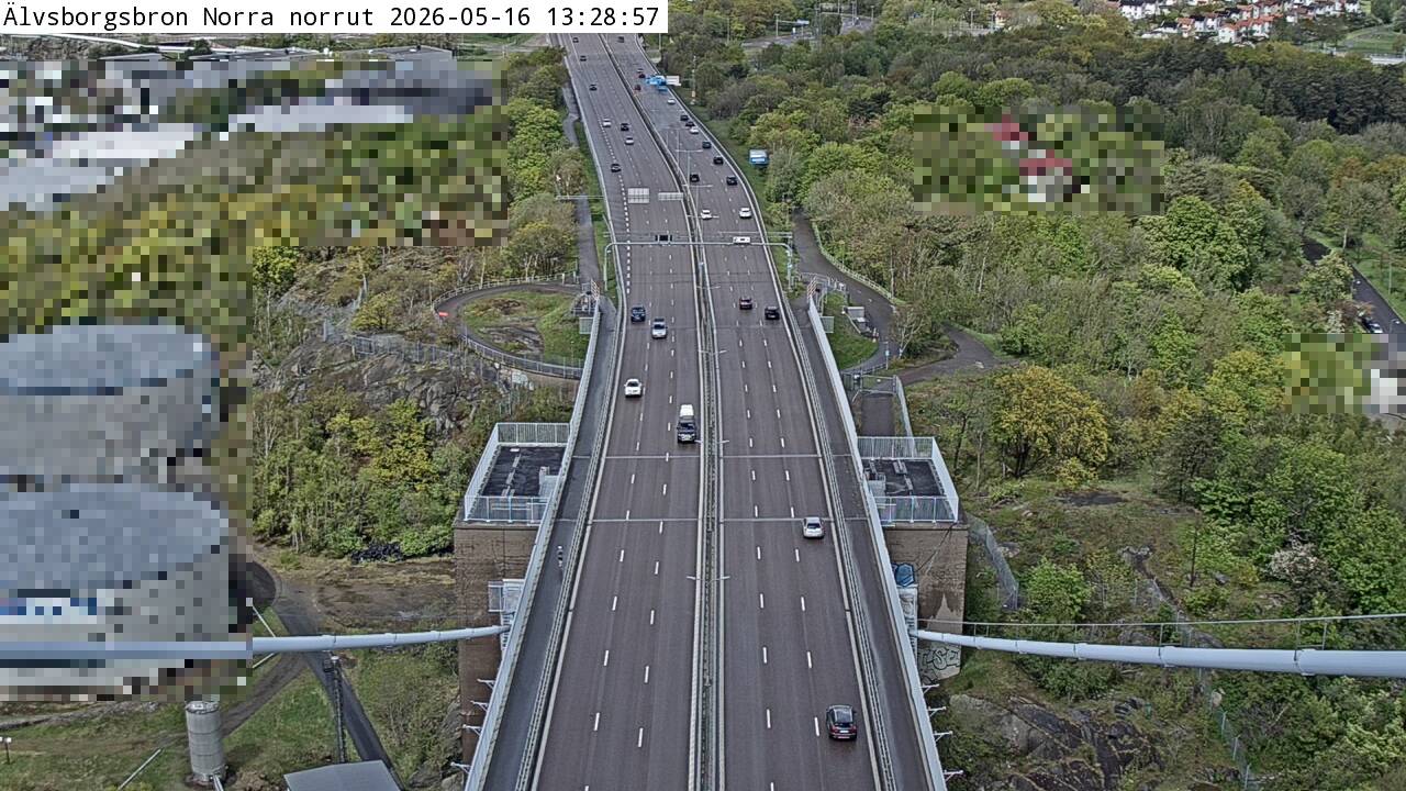 Älvsborgsbron Norra norrut