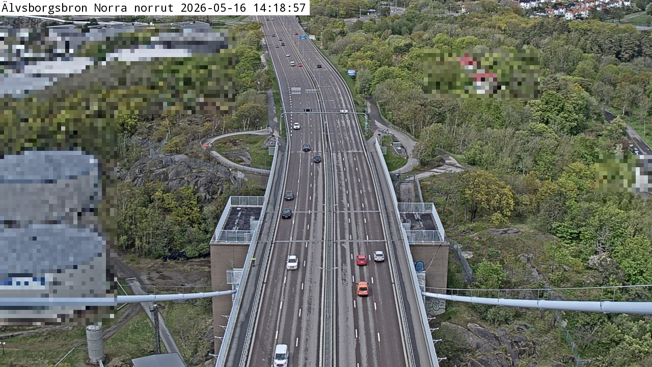 Älvsborgsbron Norra norrut