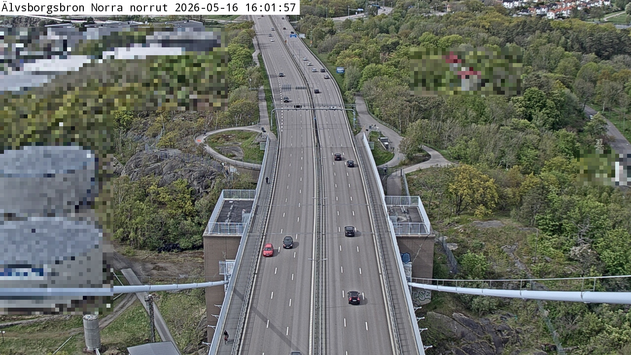 Älvsborgsbron Norra norrut