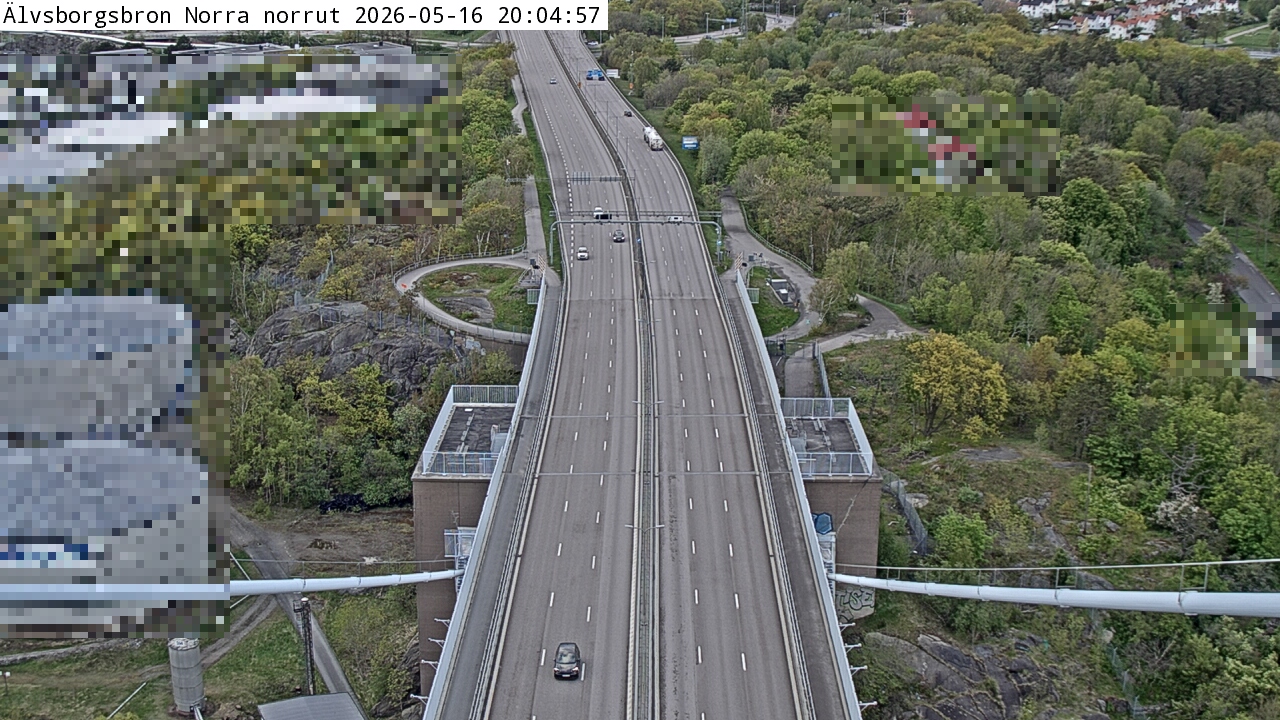 Älvsborgsbron Norra norrut