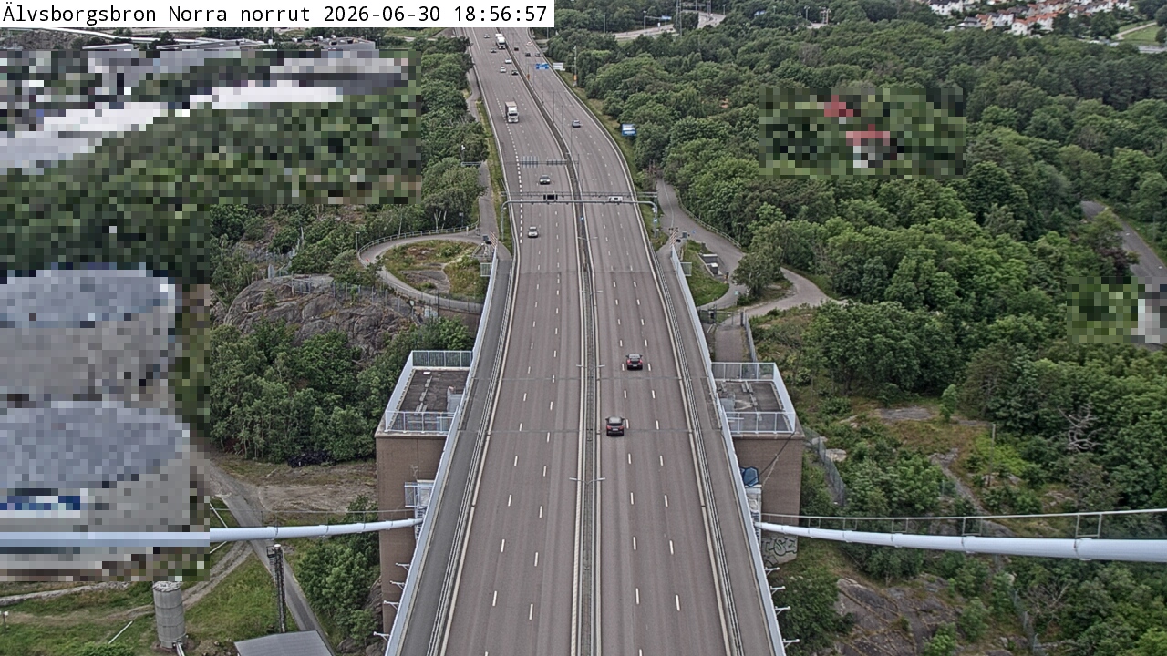 Älvsborgsbron Norra norrut