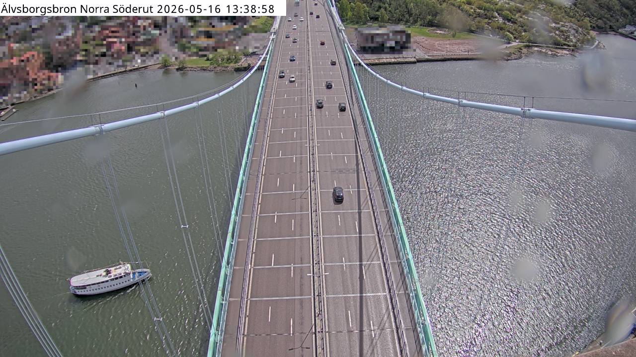 Älvsborgsbron Norra söderut