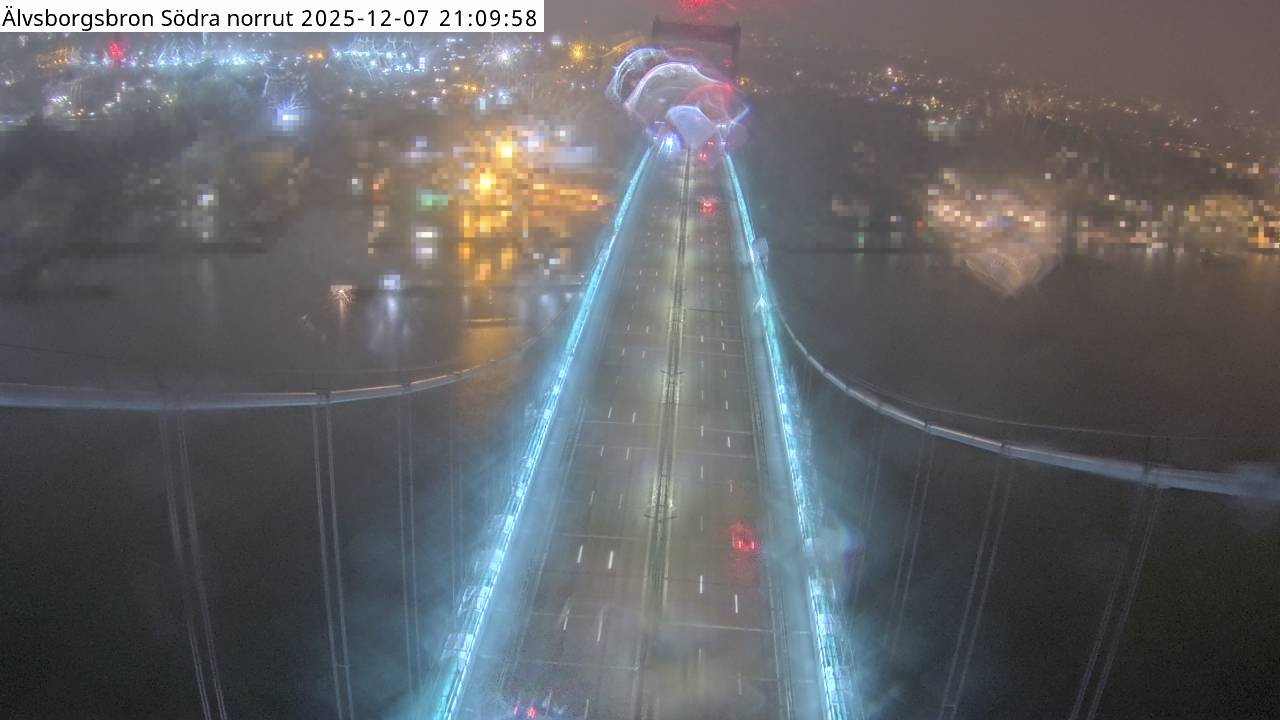 Älvsborgsbron Södra norrut