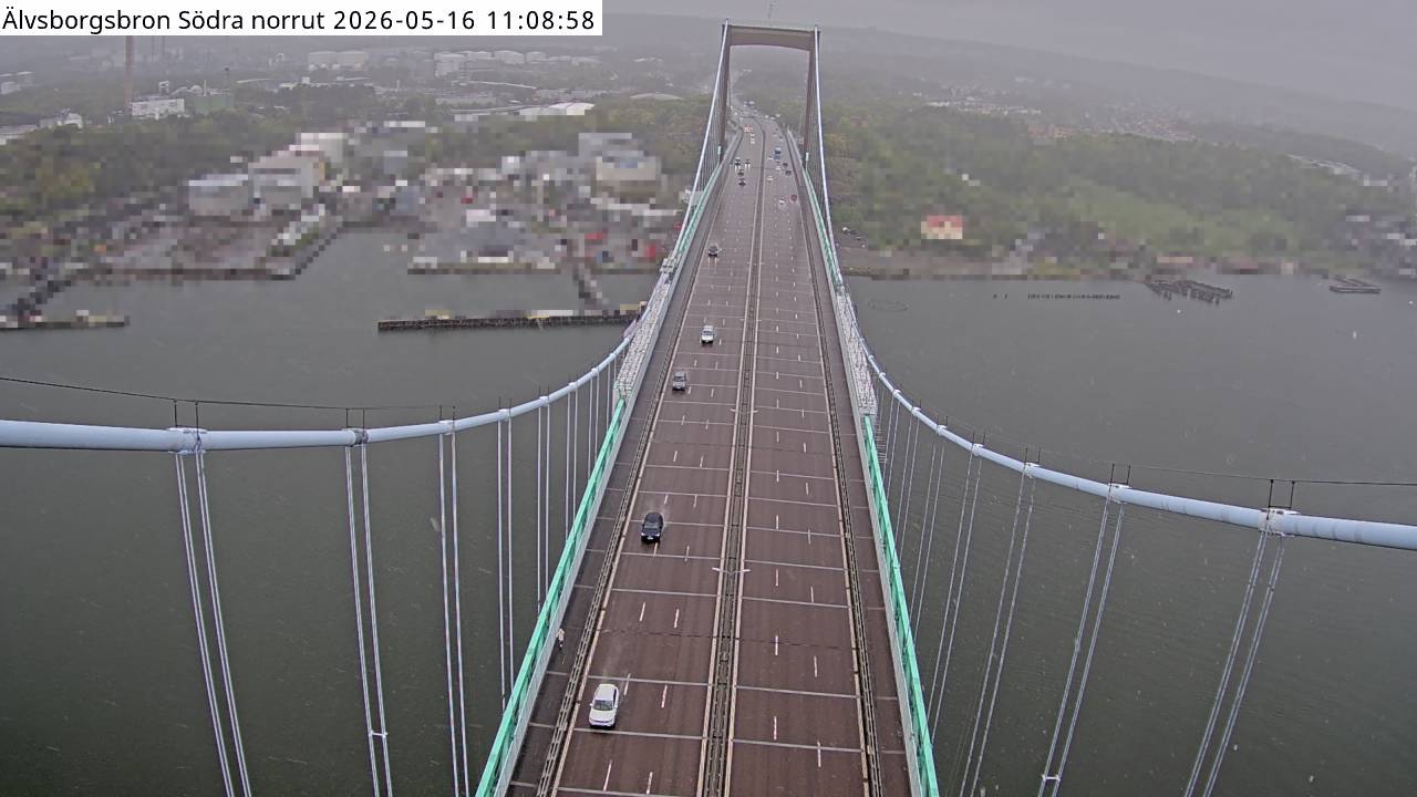 Älvsborgsbron Södra norrut