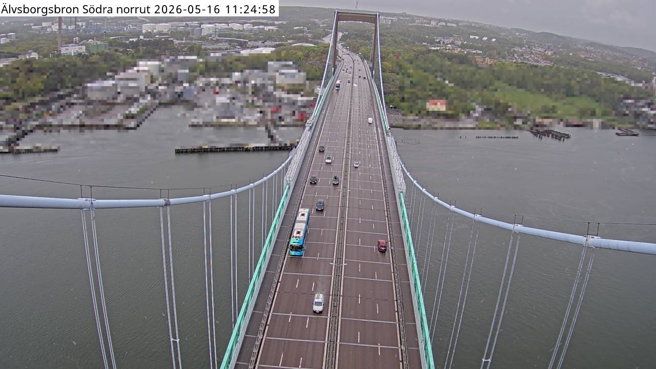 Älvsborgsbron Södra norrut