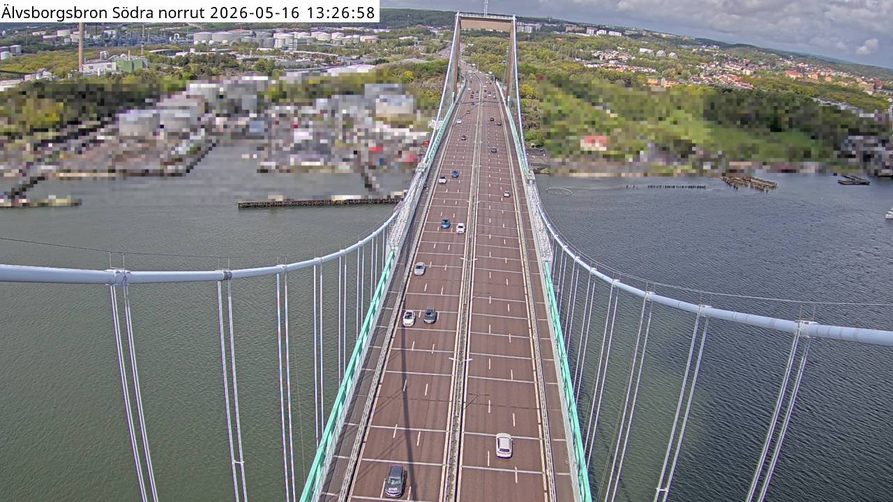 Älvsborgsbron Södra norrut