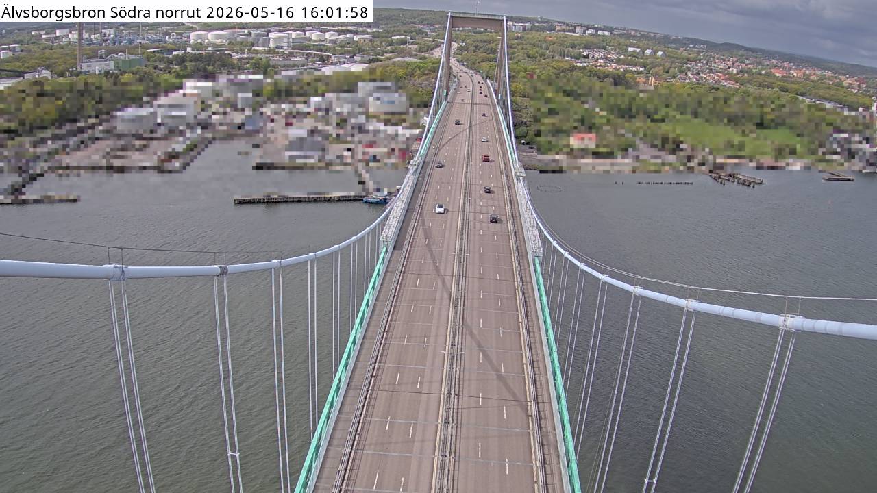 Älvsborgsbron Södra norrut
