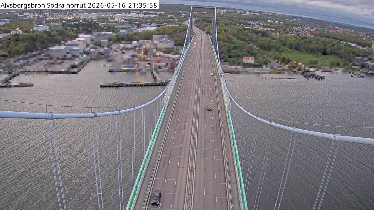 Älvsborgsbron Södra norrut