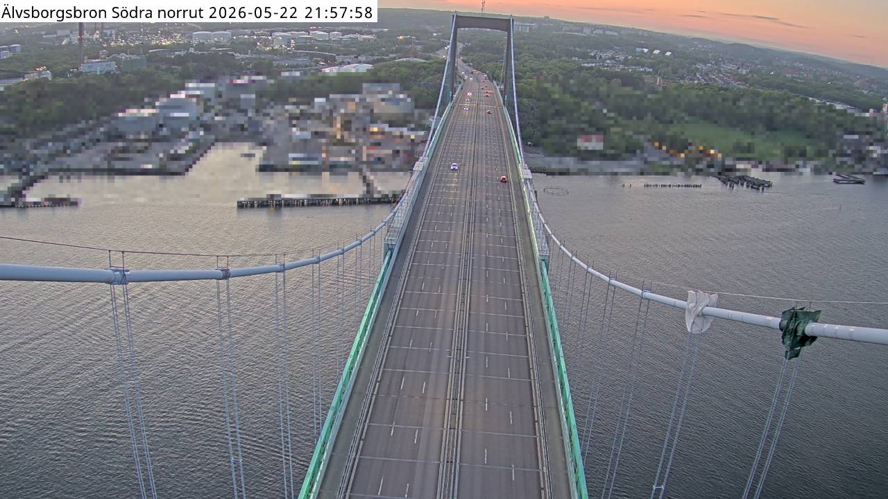 Älvsborgsbron Södra norrut