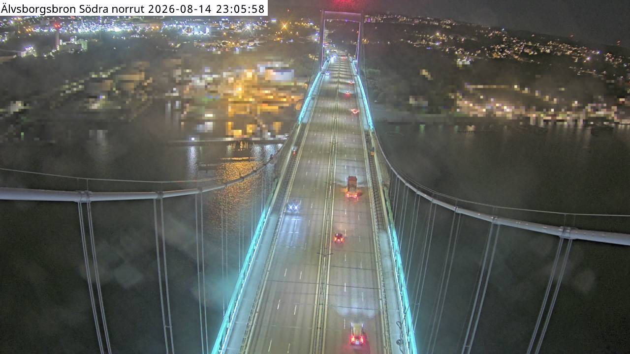 Älvsborgsbron Södra norrut