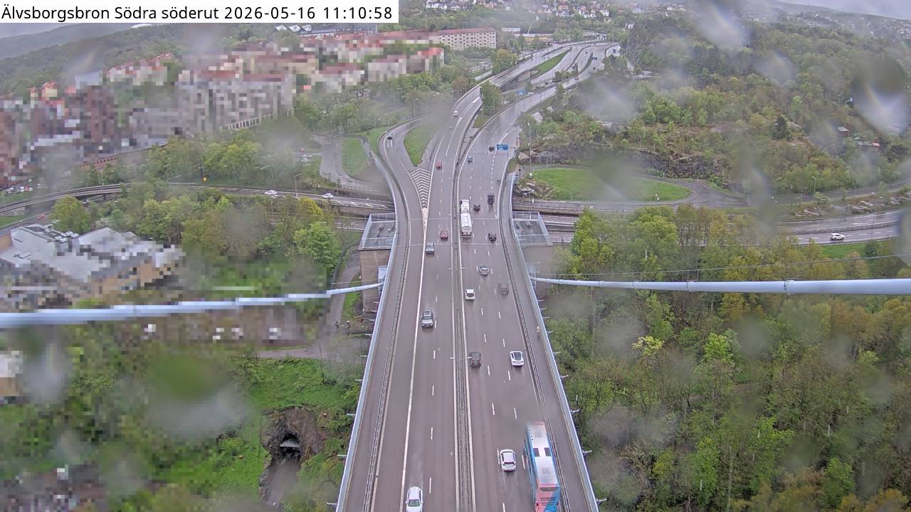 Älvsborgsbron Södra söderut