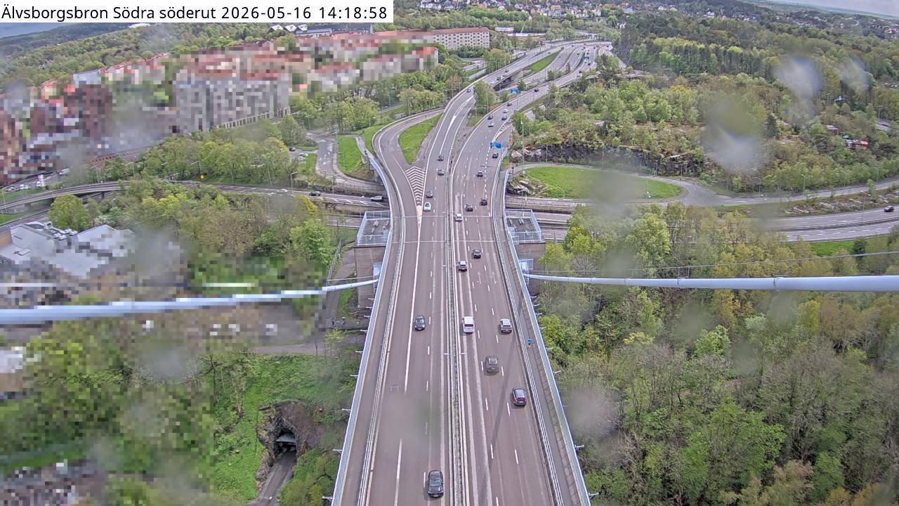 Älvsborgsbron Södra söderut