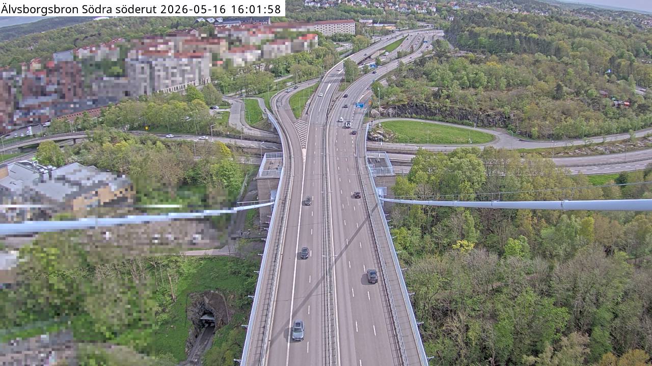 Älvsborgsbron Södra söderut