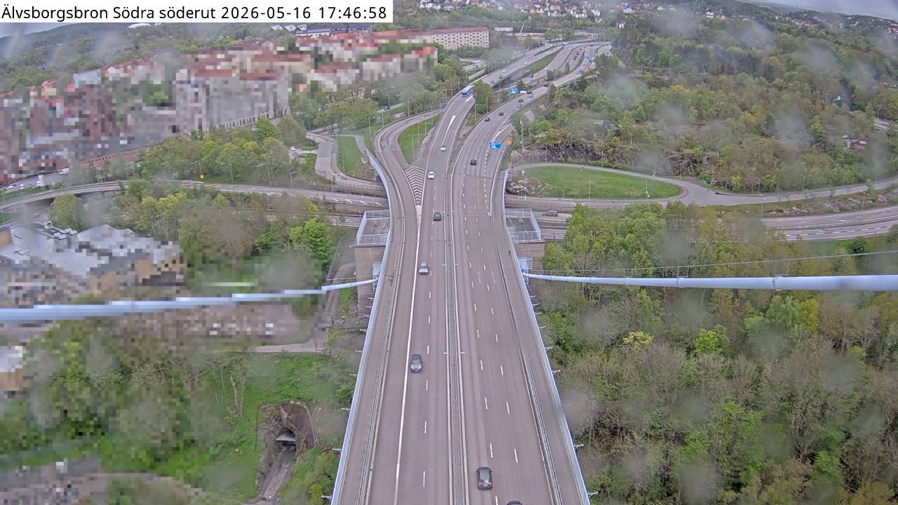 Älvsborgsbron Södra söderut