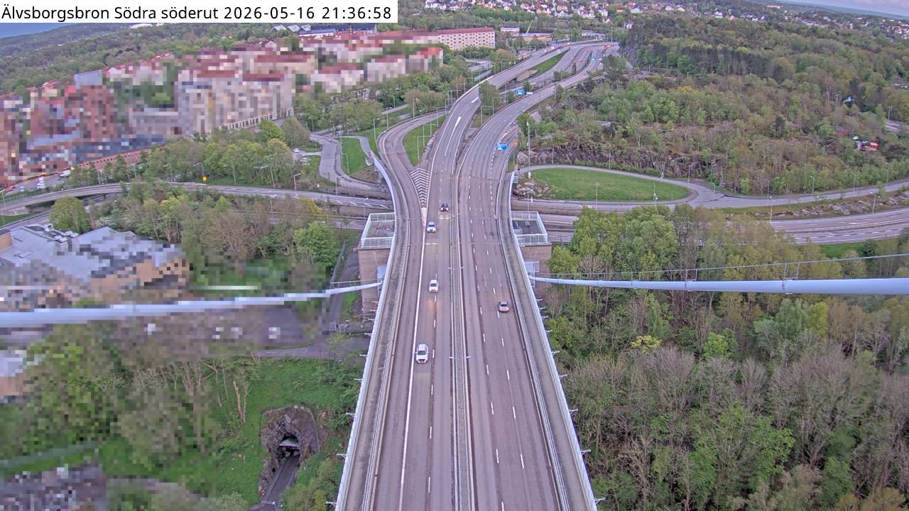 Älvsborgsbron Södra söderut