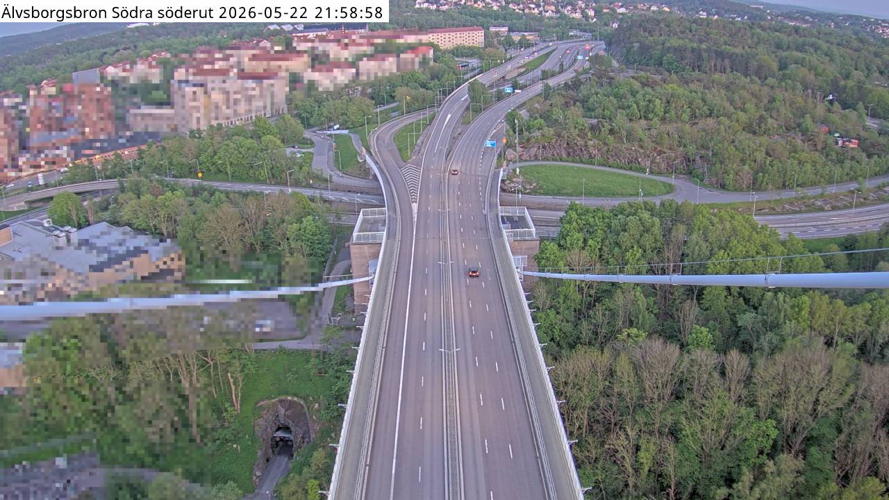 Älvsborgsbron Södra söderut