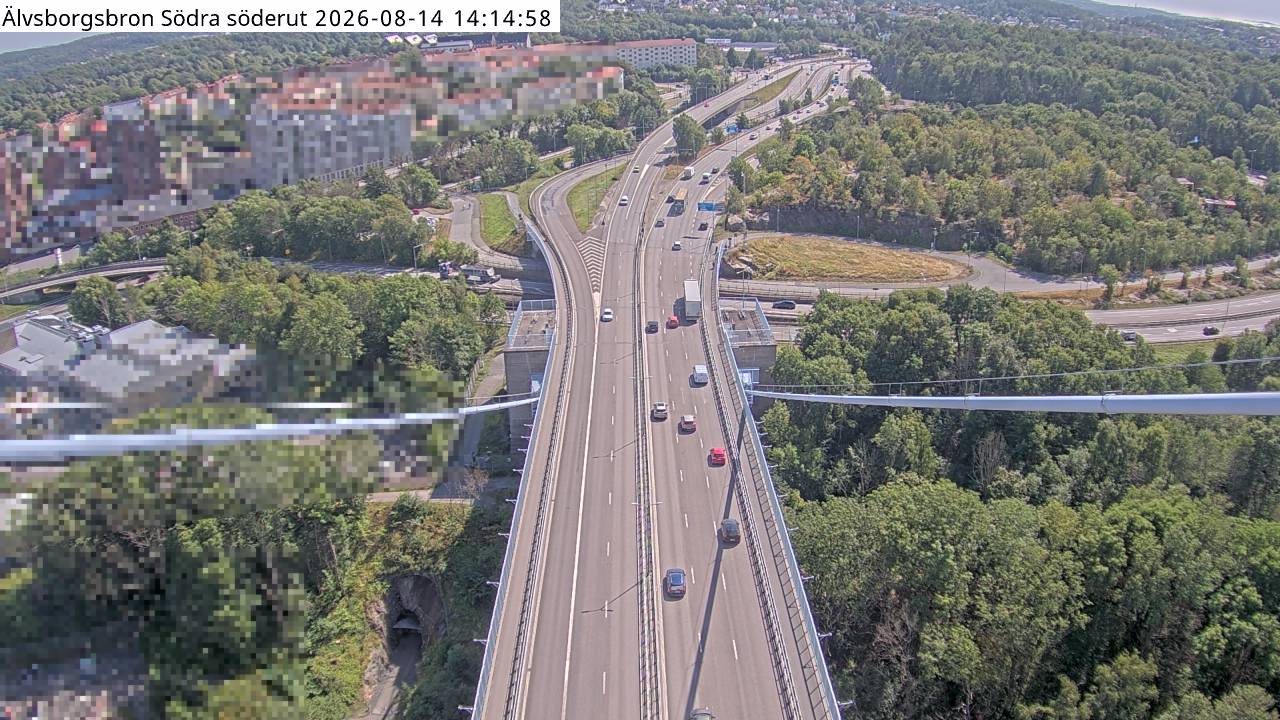 Älvsborgsbron Södra söderut