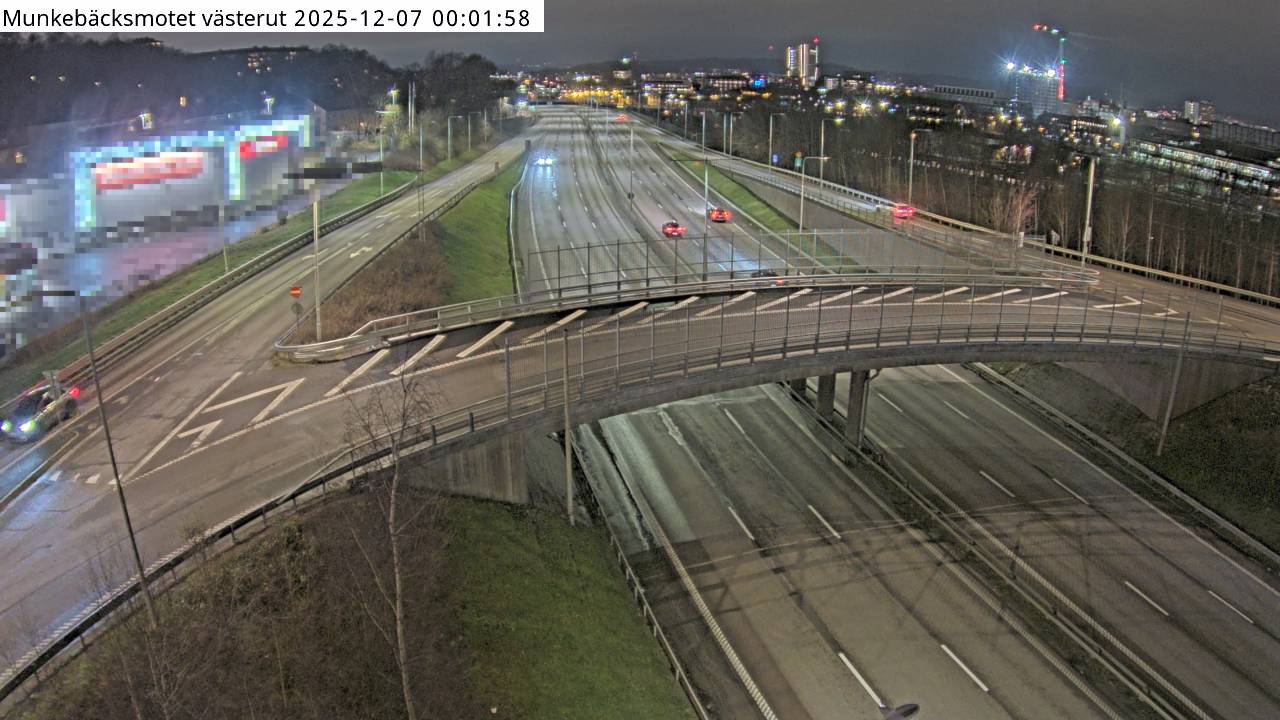 Munkebäcksmotet västerut