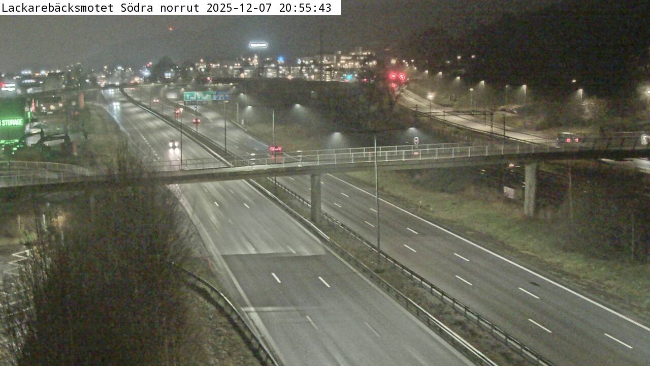 Lackarebäcksmotet S norrut