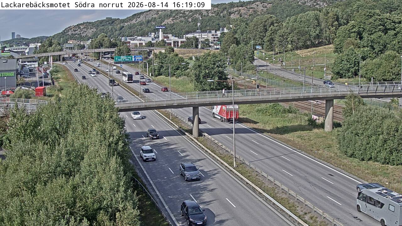 Lackarebäcksmotet S norrut
