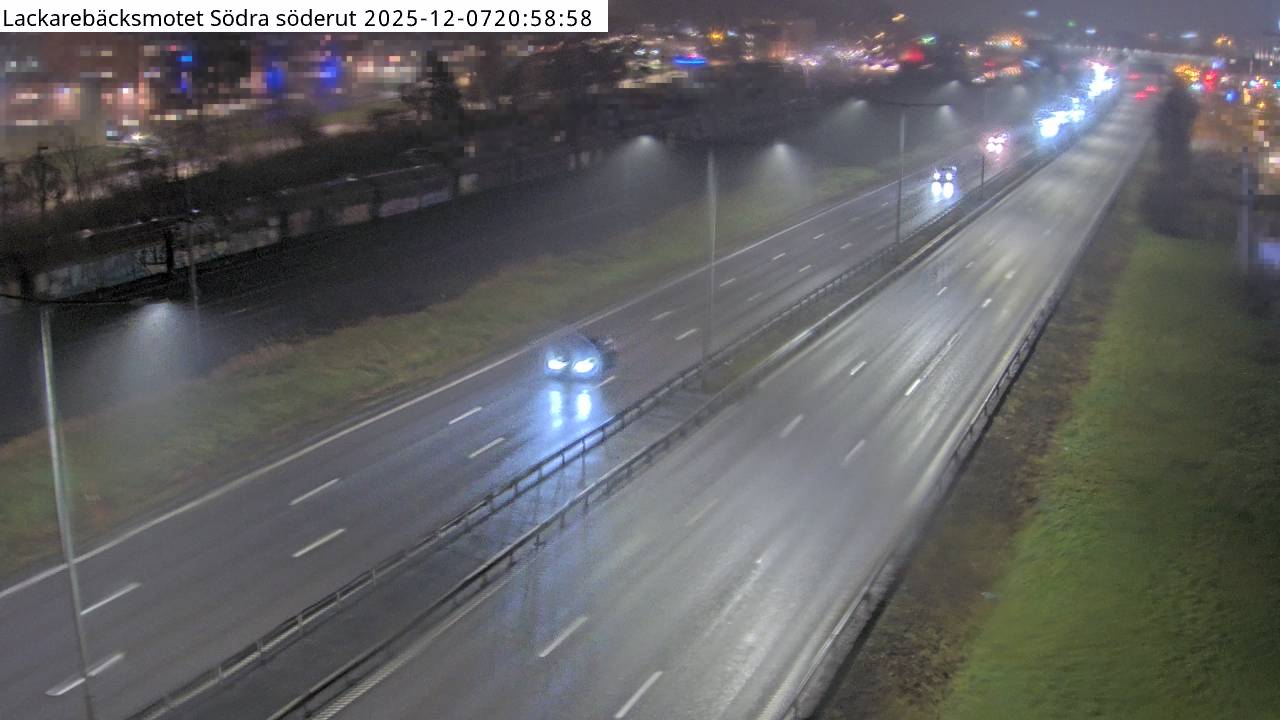 Lackarebäcksmotet S söderut