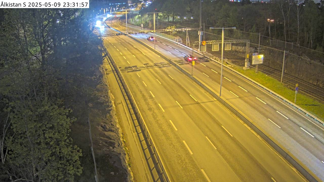 Trafikkamera - Ålkistan södra, söderut.