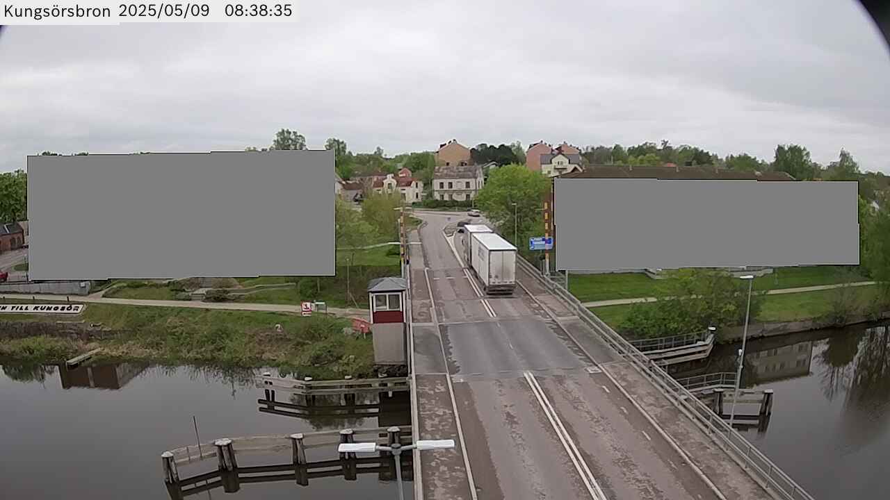 Bildväder från bron i Kungsör