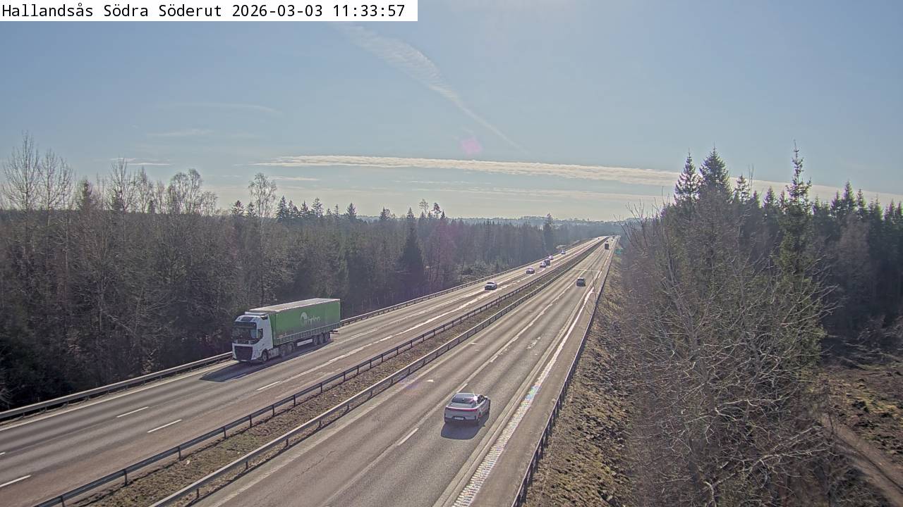 Vägkamera Hallandsås Södra söderut – Båstads kommun, Skåne län