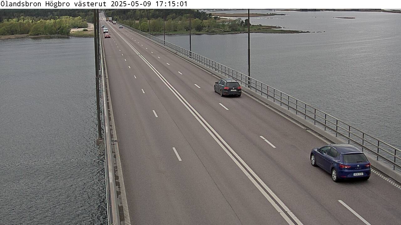 Trafikkamera - Ölandsbron, högbrodelen, västerut