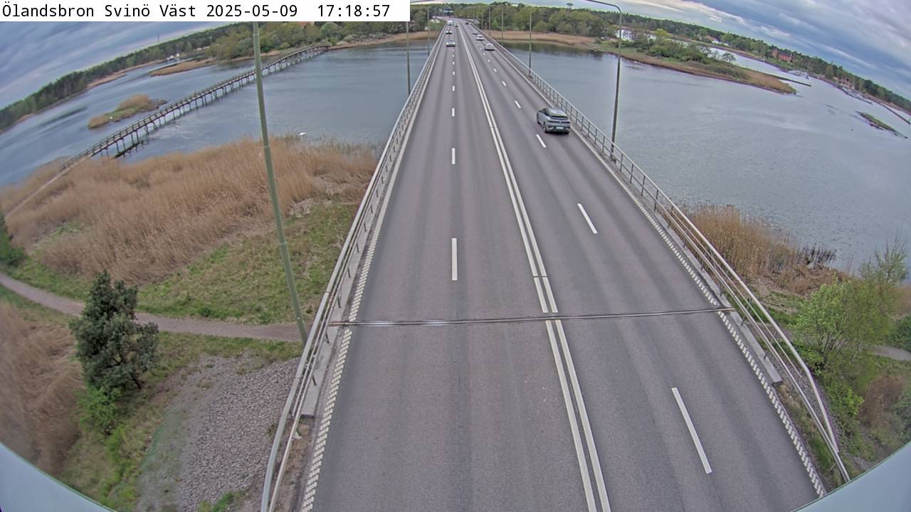 Trafikkamera - Kalmar /Svinö, Ölandsleden, västerut