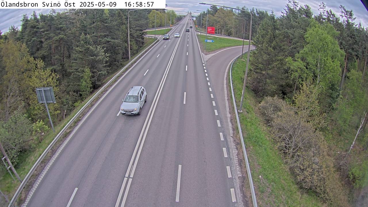 Trafikkamera - Kalmar /Svinö, Ölandsleden, österut