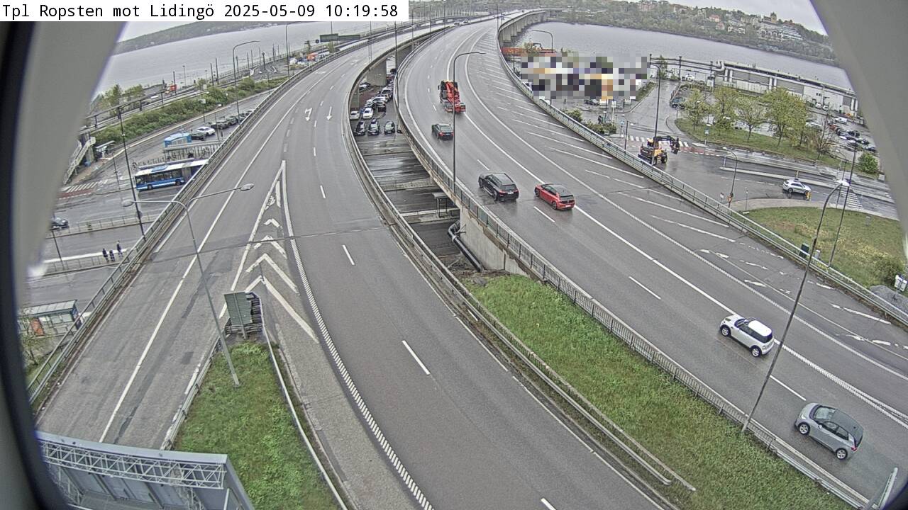 Trafikkamera - Trafikplats Ropsten, mot Lidingö