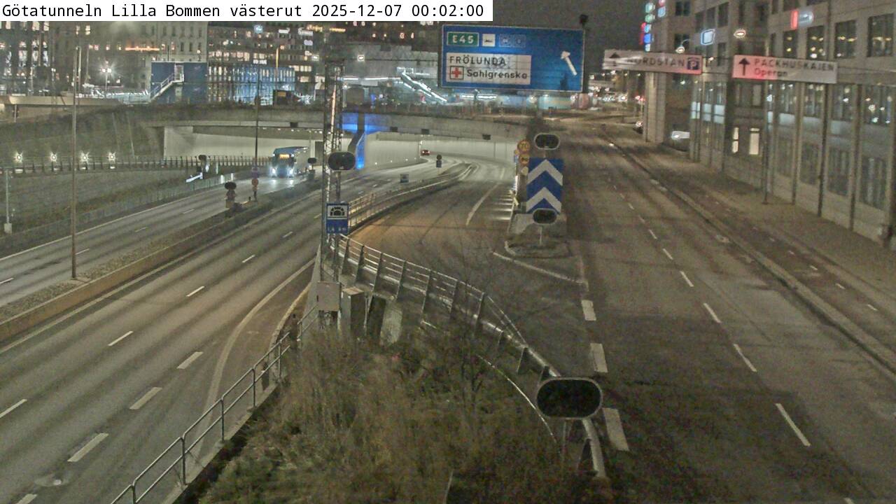 Götatunneln Lilla bommen västerut