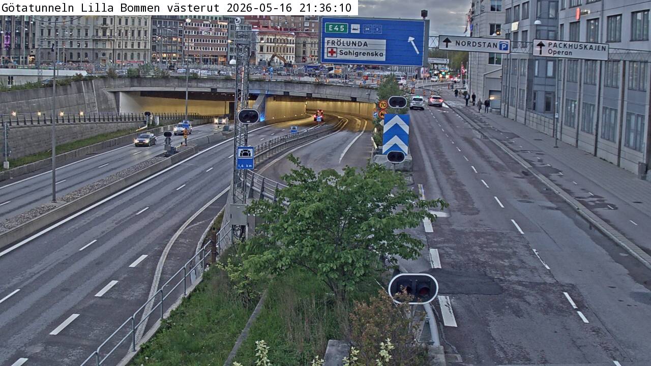 Götatunneln Lilla bommen västerut