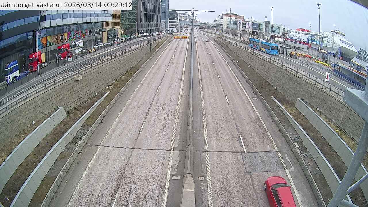 Vägkamera Järntorget västerut – Majorna-Linné, Göteborgs Stad, Västra Götalands län