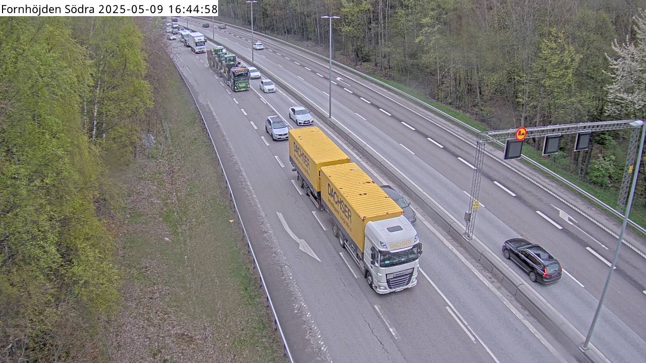 Trafikkamera - Södertäljevägen E4/E20, Fornhöjden södra