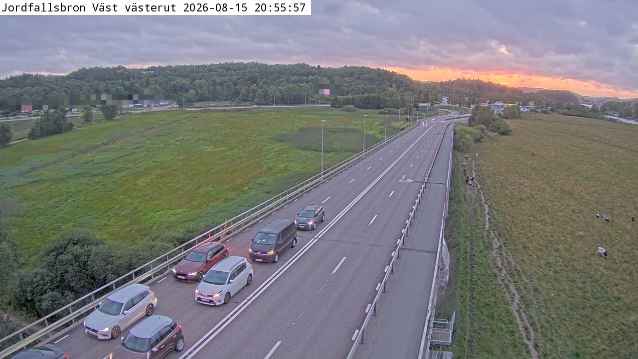 Jordfallsbron Väst västerut