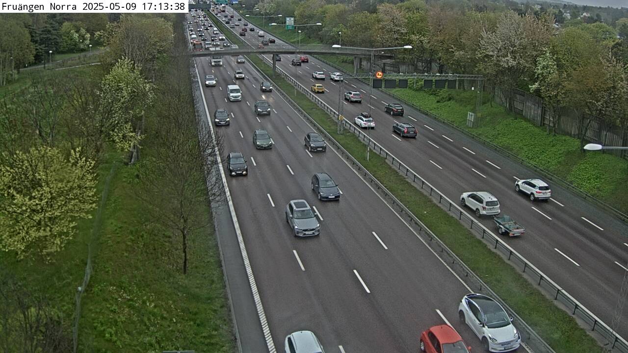 Trafikkamera - Södertäljevägen E4/E20, Trafikplats Fruängen norra